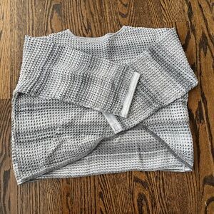 Open-Knit Asymmetrical Sweater